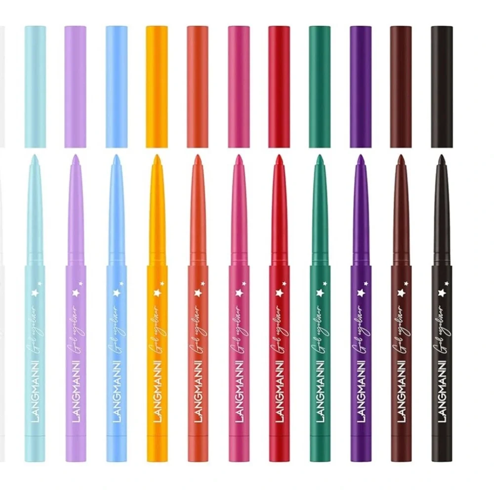 - 12 Colors Eyeliner Set - Matte Colored Gel Eyeliner Pencils, Waterproof